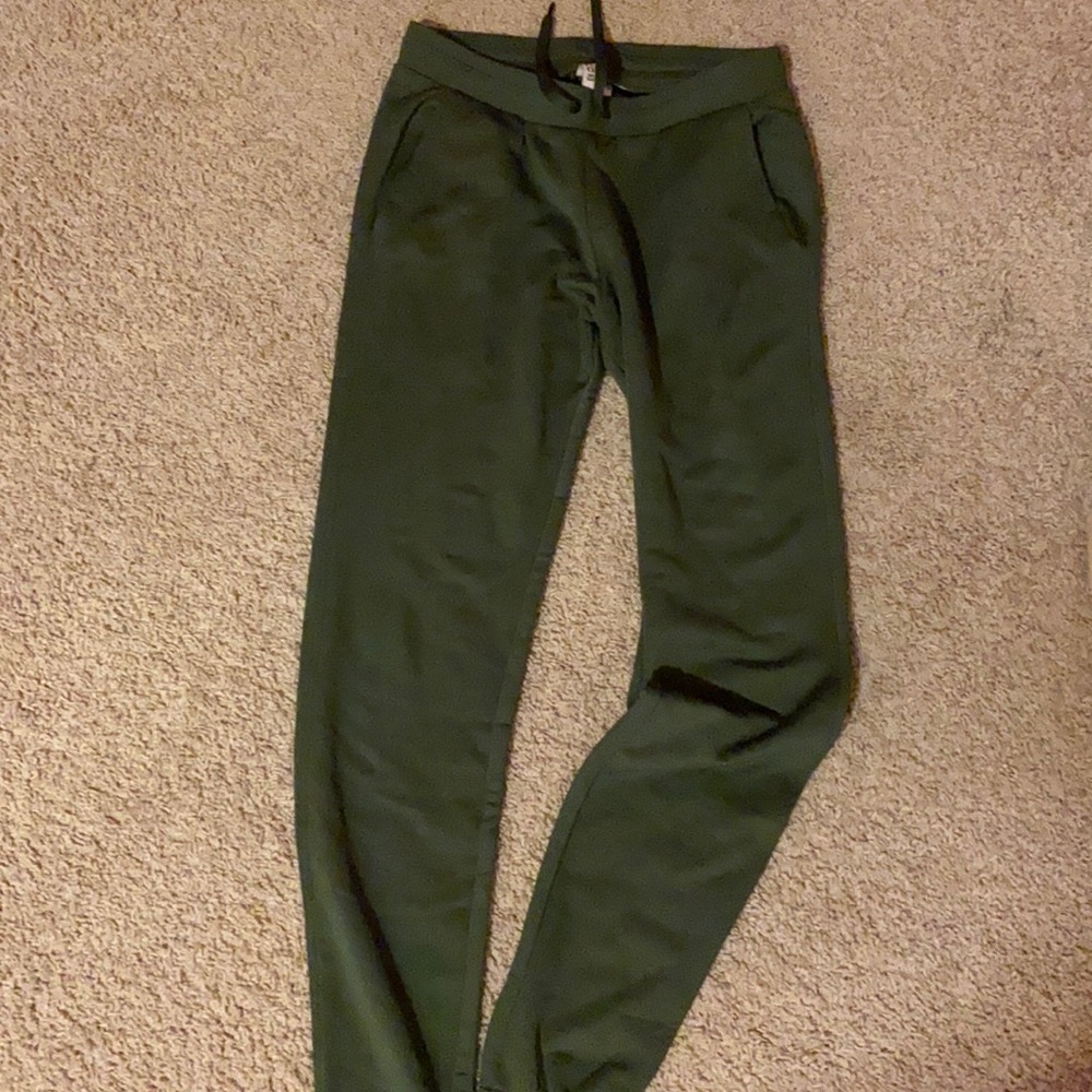 Green joggers